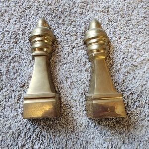 Brass Chess Piece Bookends